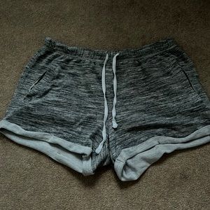 PINK heather gray sweatshorts